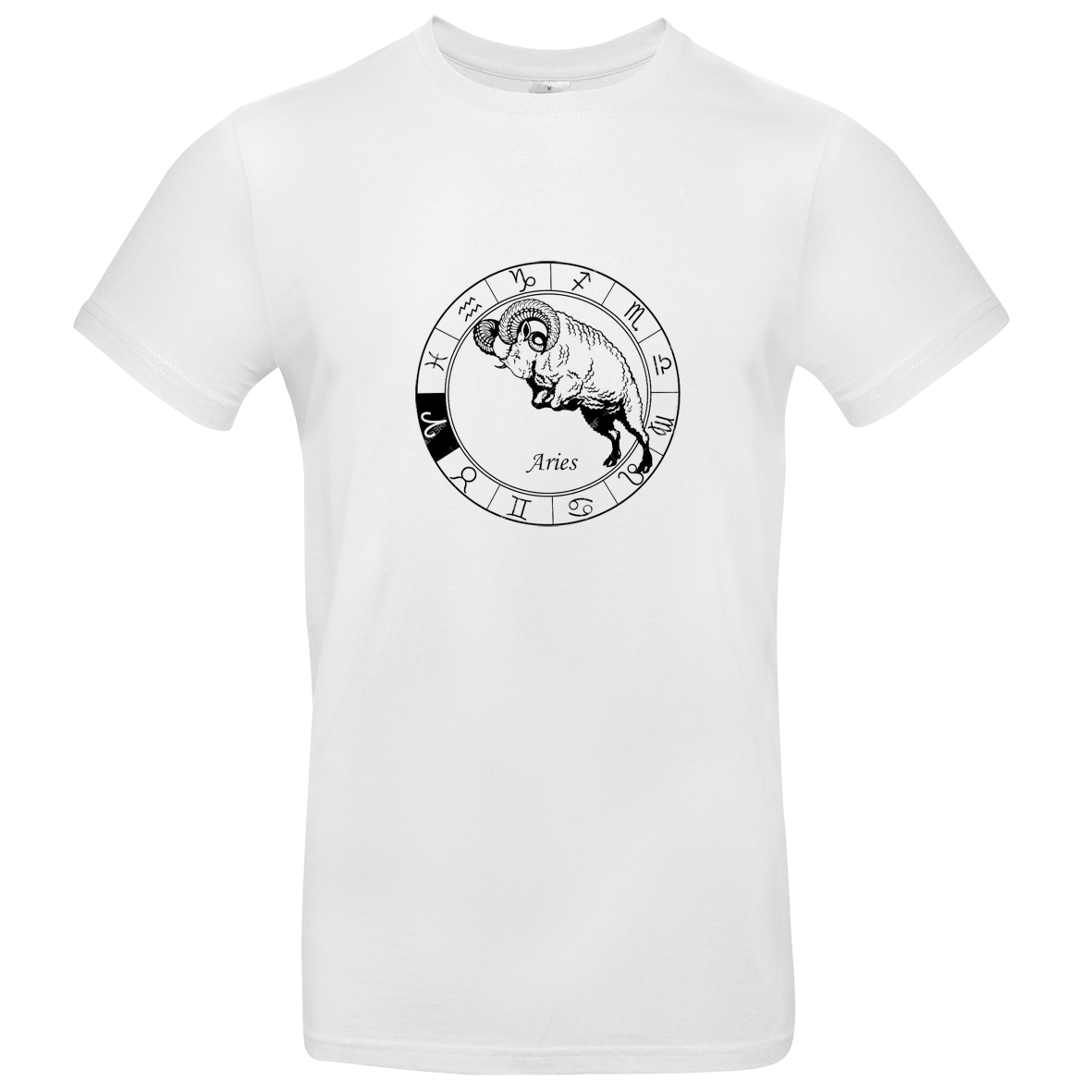 T Shirt mit Sternzeichen Widder bedruckt XS - 2XL