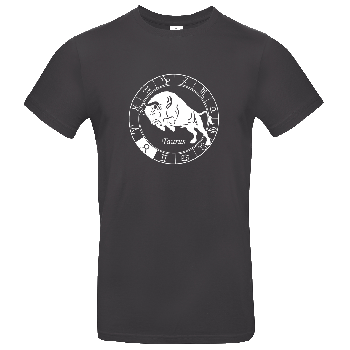 schwarzes T Shirt mit Sternzeichen Stier bedruckt XS - 2XL schwarzes T Shirt mit Sternzeichen Stier bedruckt XS - 2XL