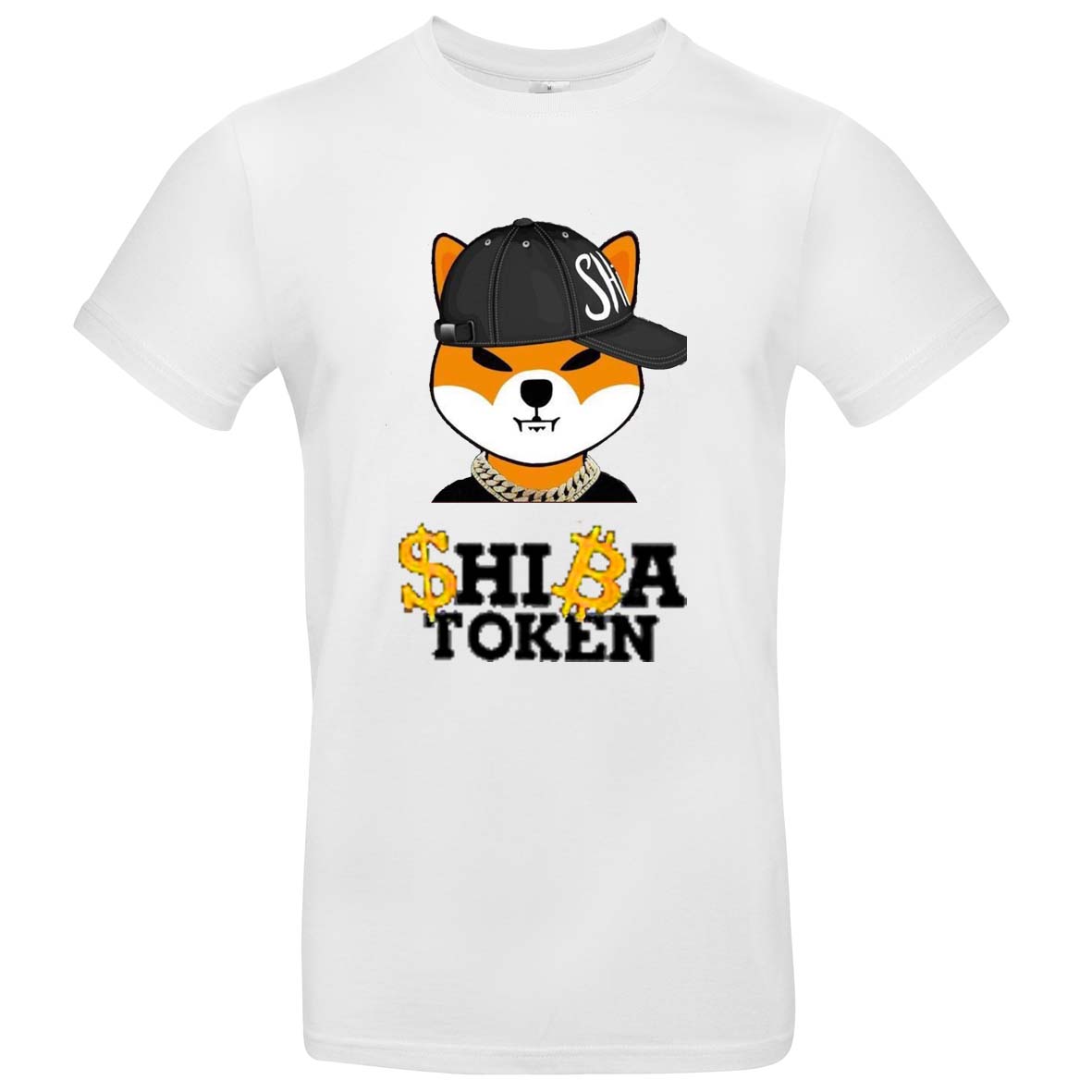 weißes T Shirt Shiba Inu mit Base Cap XS - 2XL