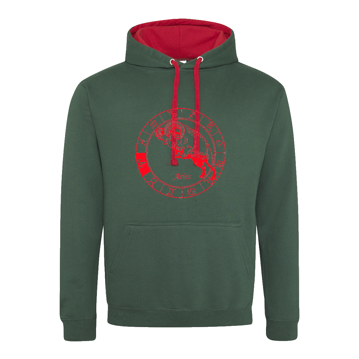 Hoodie mit Sternzeichen Widder XS - 2XL