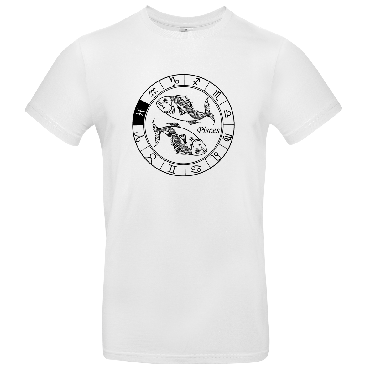 T Shirt mit Sternzeichen Fische bedruckt XS - 2XL