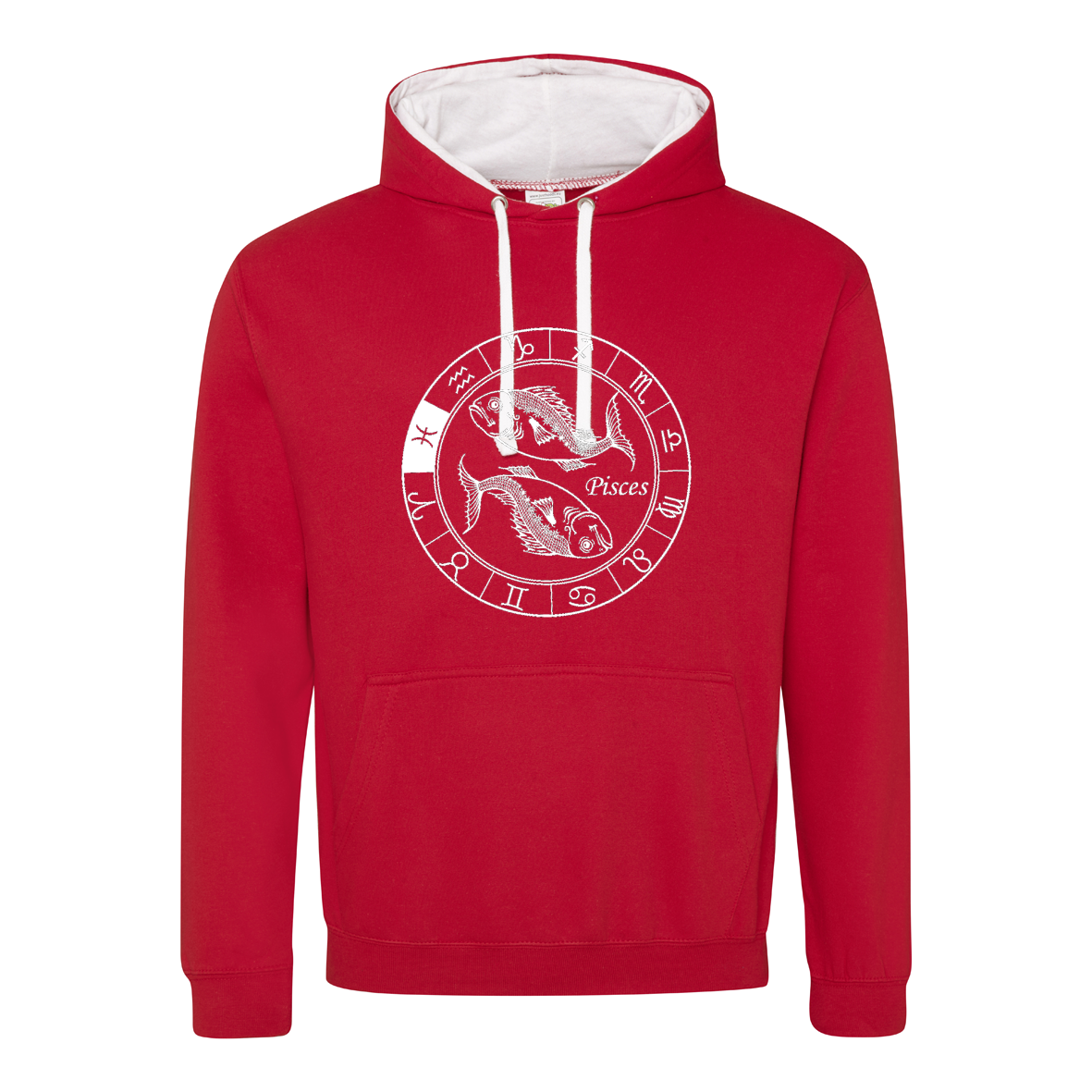Hoodie mit Sternzeichen Fische XS - 2XL