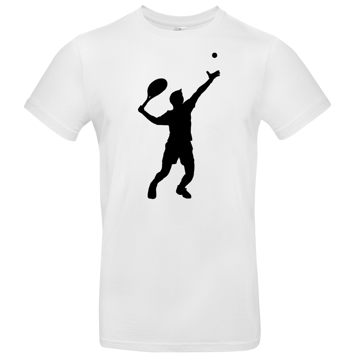 weißes T Shirt mit Tennisspieler XS - 2XL