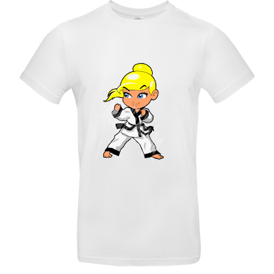 T Shirt mit blonden Karategirl