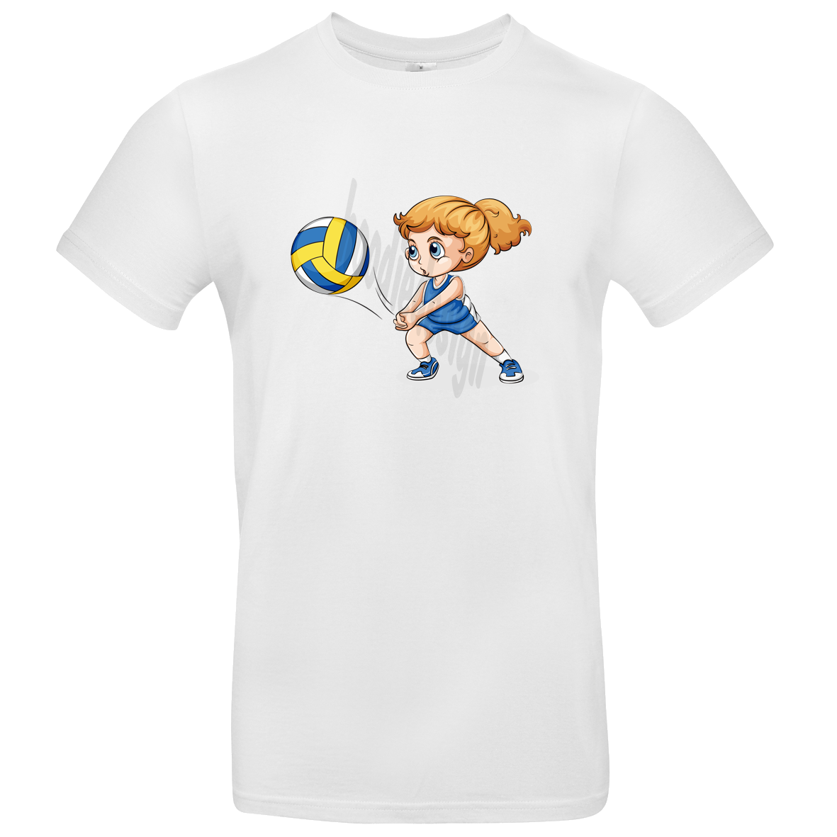 Kinder T Shirt mit Volleyball Girl 104 - 158