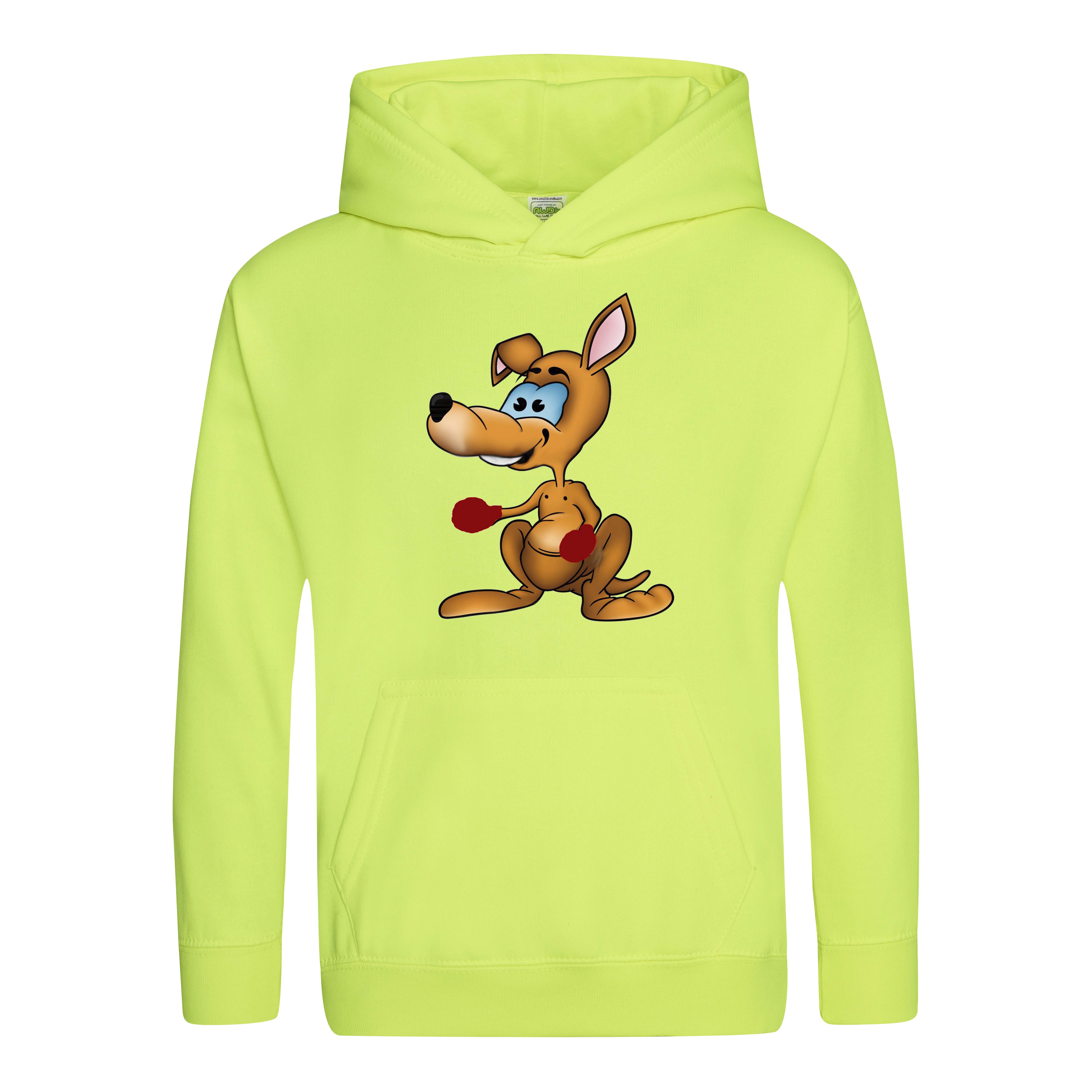 Kinder Hoodie mit boxenden Känguru 116 - 164