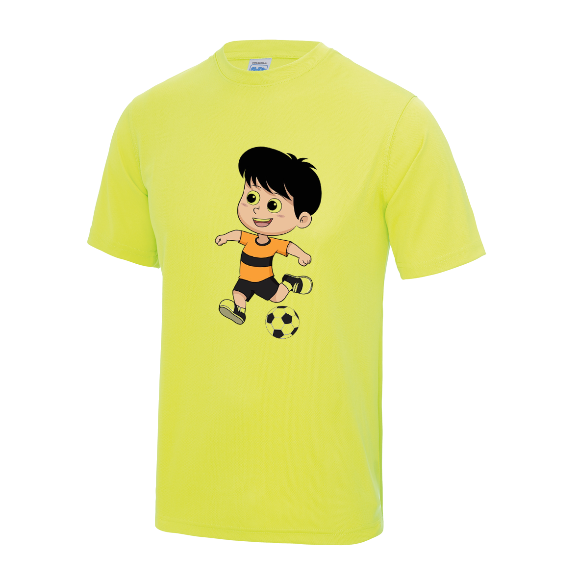 Kinder T Shirt mit Junge der Fußball spielt 104 - 158