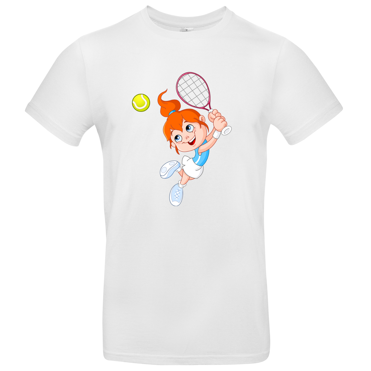 Kinder T Shirt mit Tennis Girl 104 - 158