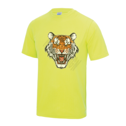 T-Shirt mit Tigerkopf auf der Brust