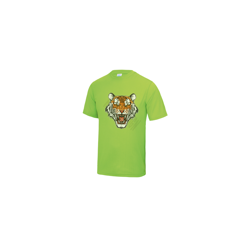 T-Shirt mit Tigerkopf auf der Brust
