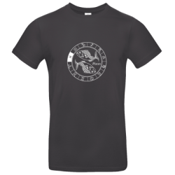 T Shirt aus 100 % Baumwolle bedruckt mit Sternbild Fische mit Transferdruck.