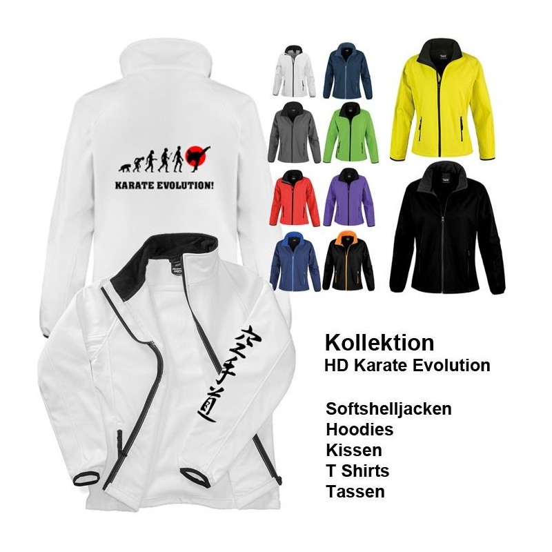 bedruckte Softshell Jacke | Kollektion Karate Evolution