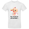 weißes T Shirt Baby mit Flasche