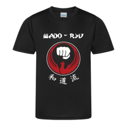 schwarzes Shirt mit Wado Ryu Karate