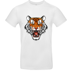 bedrucktes T Shirt mit Tigerkopf