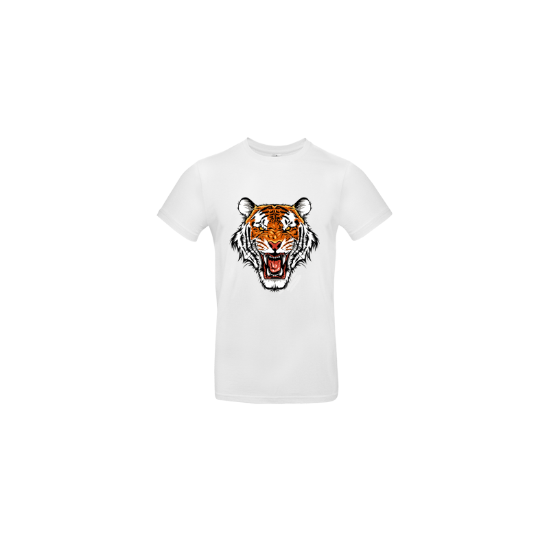 bedrucktes T Shirt mit Tigerkopf