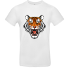 bedrucktes T Shirt mit Tigerkopf